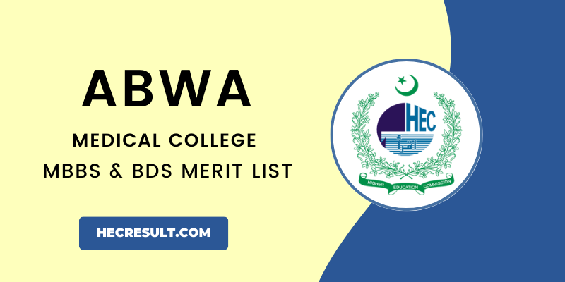 Abwa medical college Merit List 
