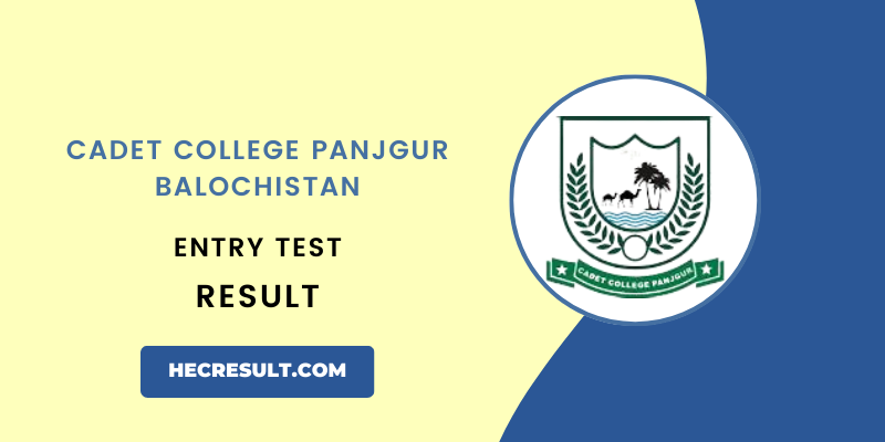 Cadet College Panjgur Result