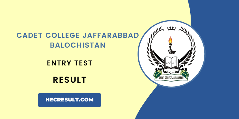 Cadet College Jaffarabad Result