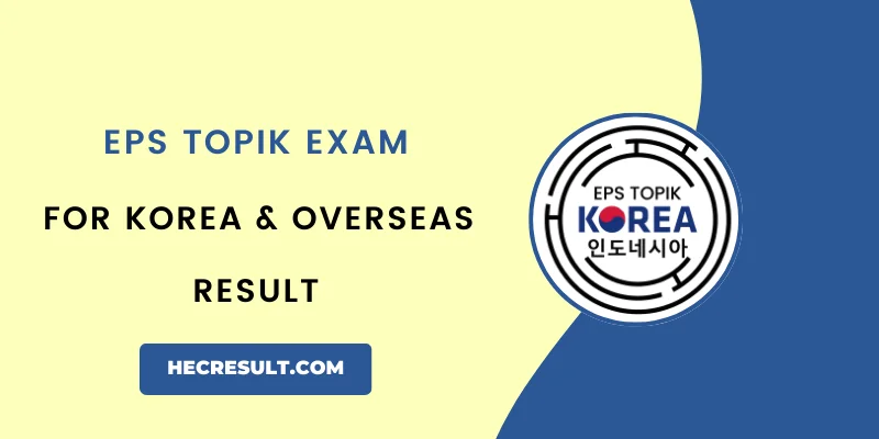 EPS TOPIK Exam Result