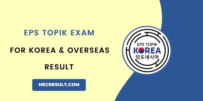 EPS TOPIK Exam Result 2023