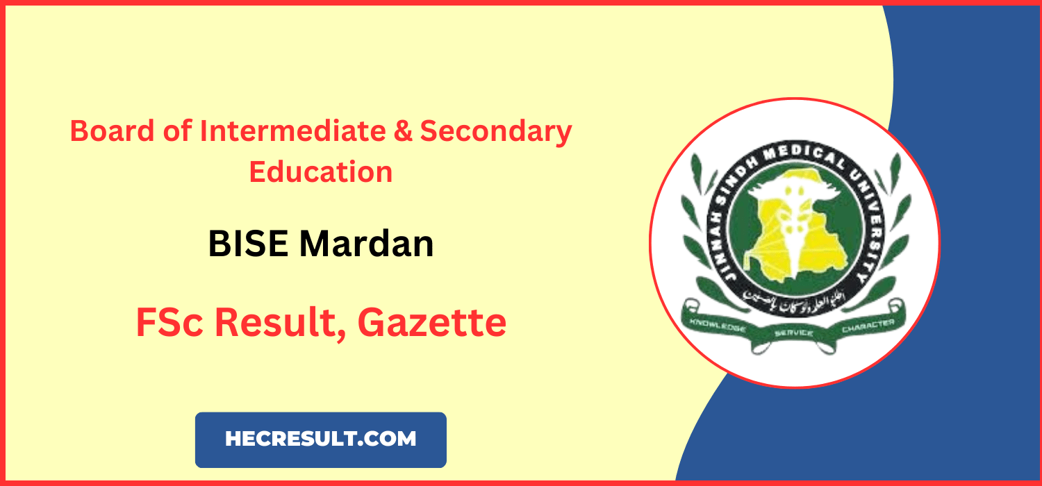 Bise Mardan FSc Result 2025 Gazette Download