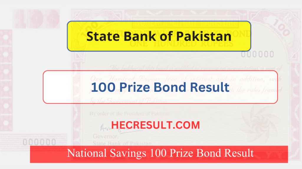 100 Prize Bond Result List