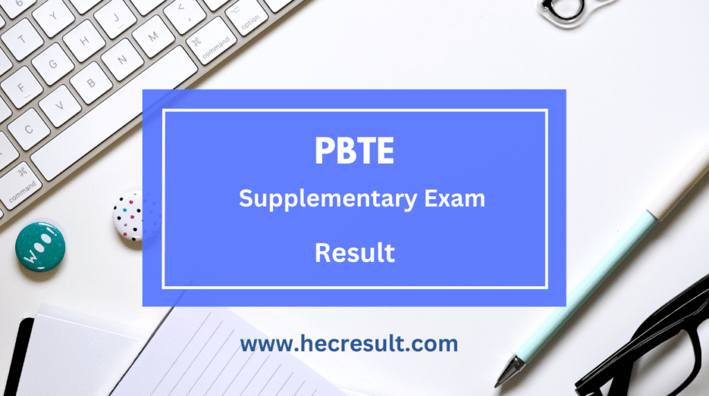 PBTE Result 2024 Supplementary